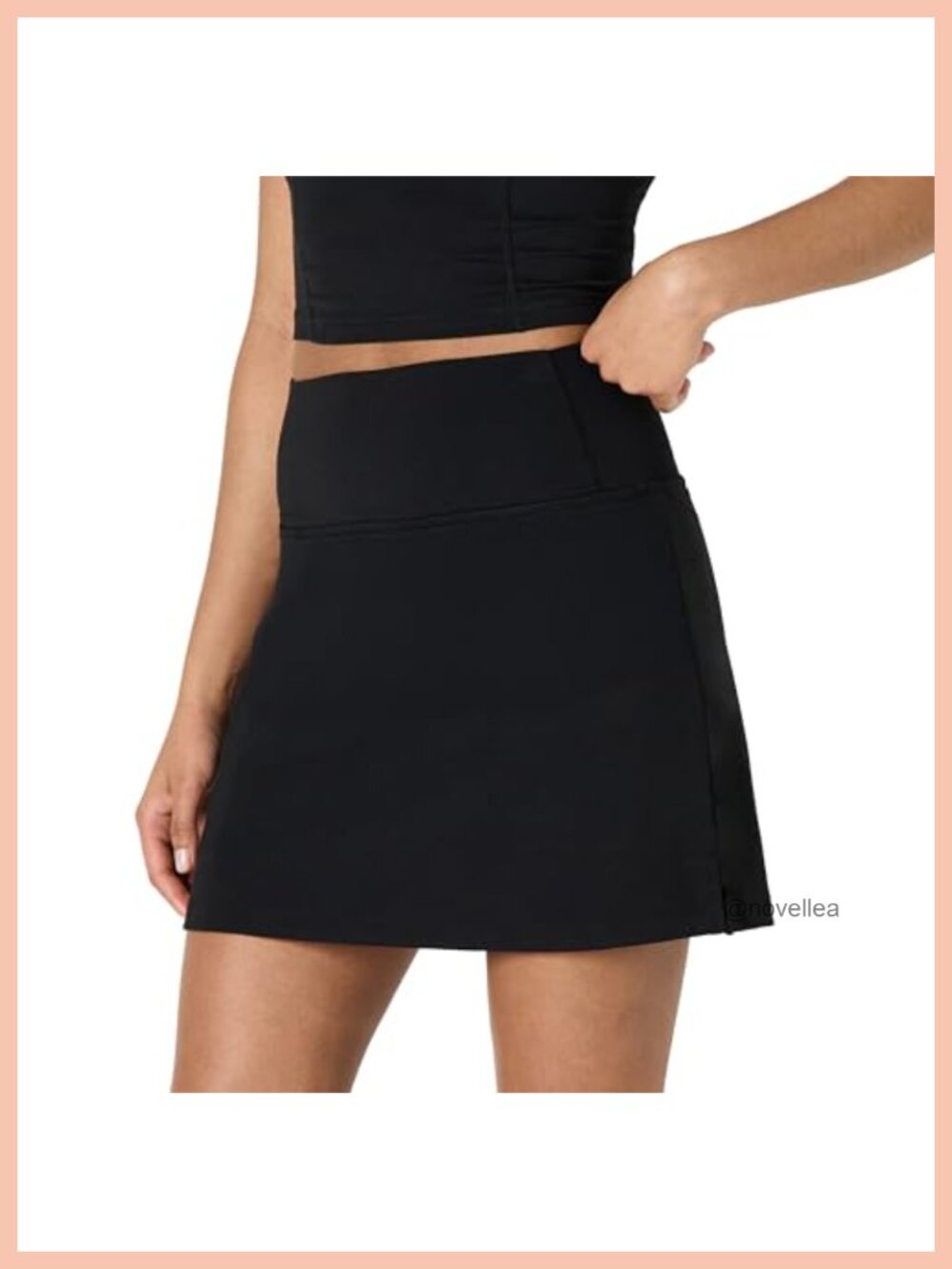 Women's Tennis Skirt with Built-in Shorts and Pockets